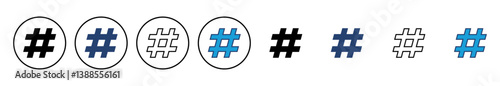 Hashtag icon vector. hashtag symbol