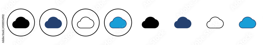 cloud icon vector. cloud vector icon