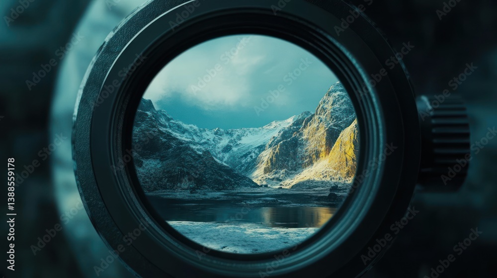 Enigmatic Mountain Lake Through a Lens Enigmatic Mountain Lake Through a Lens