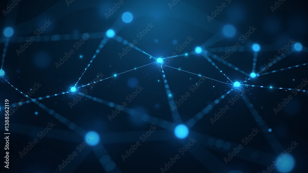Fototapeta premium Abstract Digital Network Connection Background Graphic