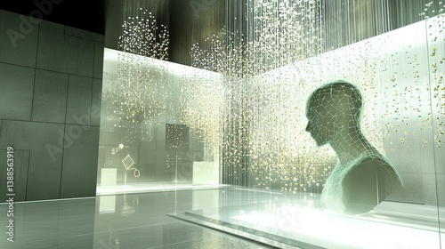 Interactive digital art installation an immersive visual experience in urban space
