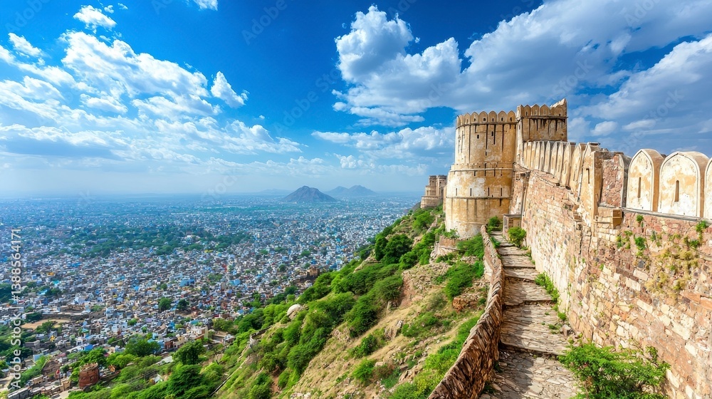 Scenic Fort Overlooking City