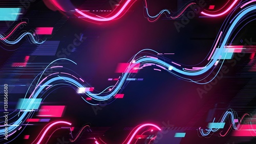 abstract background with glowing lights