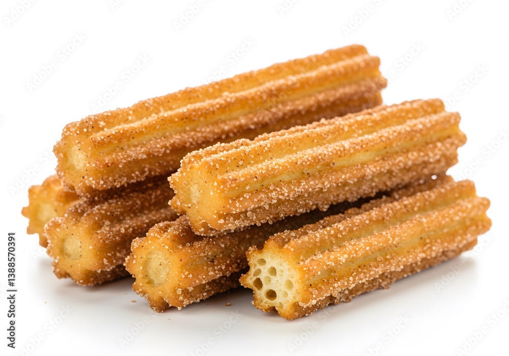 Golden Fried Churro Stack with Cinnamon and Sugar Sweet Treat Golden Fried Churro Stack with Cinnamon and Sugar Sweet Treat