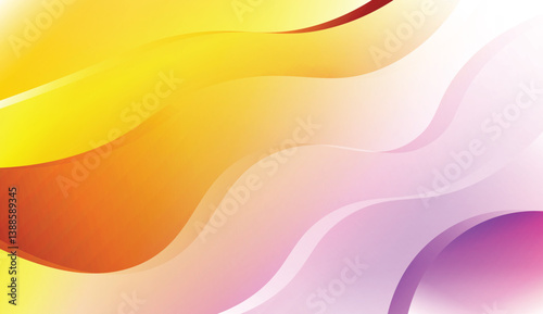 Modern Waves. Futuristic Technology Style Background. For Cover Page, Landing Page, Banner. Vector Illustration with Color Gradient.