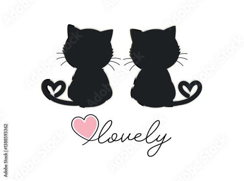 cute black and white kittens