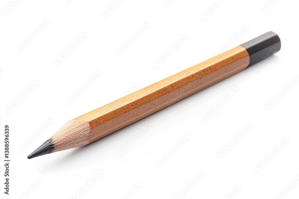 Carpenter's pencil isolated on white background