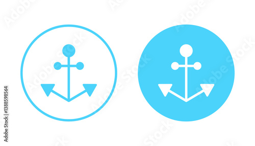 Anchor icon vector. Anchor sign and symbol. Anchor marine icon.