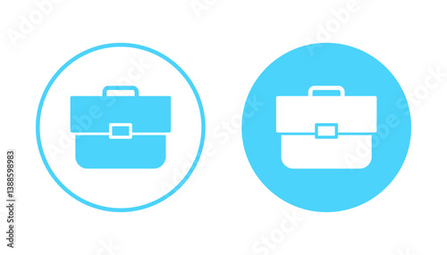 Briefcase icon vector. suitcase sign and symbol. luggage symbol.
