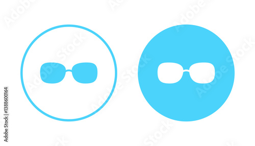 Glasses icon vector. Glasses sign and symbol