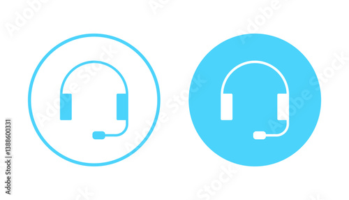Headphone icon vector. Headvector sign and symbol