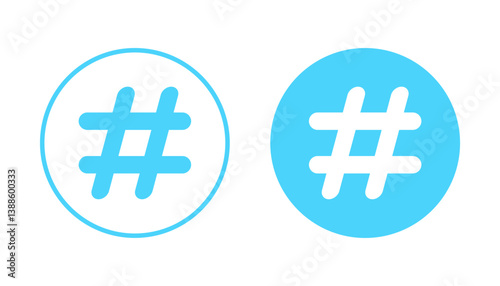 Hashtag icon vector. hashtag sign and symbol