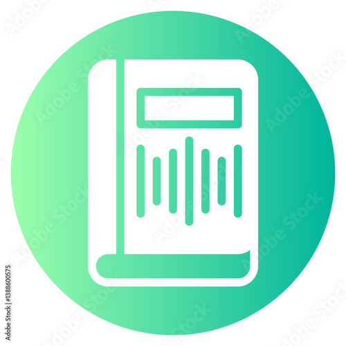 audio book gradient icon