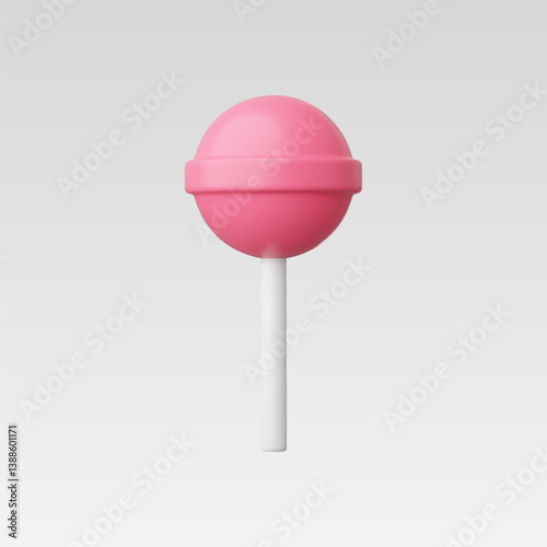 3d Realistic Lollipop Icon Vector Illustration