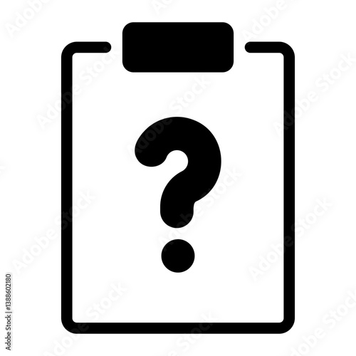 questionnaire glyph icon