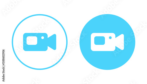 Video icon vector. video camera sign and symbol. movie sign. cinema