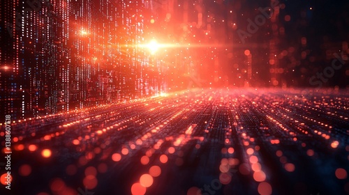 Abstract Cyber Crime Banner – Matrix Style Hacker Theme