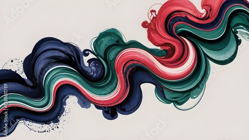 abstract colorful background with circles