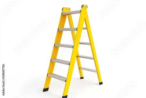 Extension ladder isolated on white background