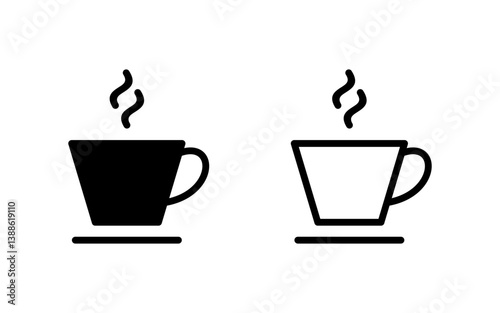 coffee cup icon vector illustration. cup a coffee sign and symbol