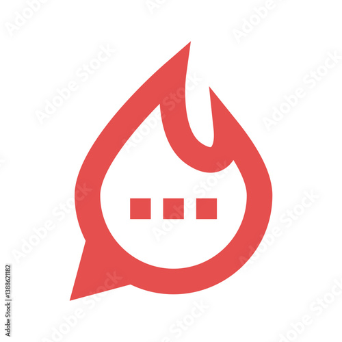 Flame logo icon design