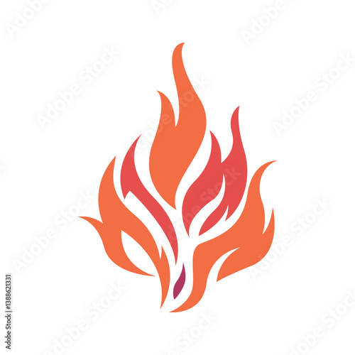 Flame logo icon design