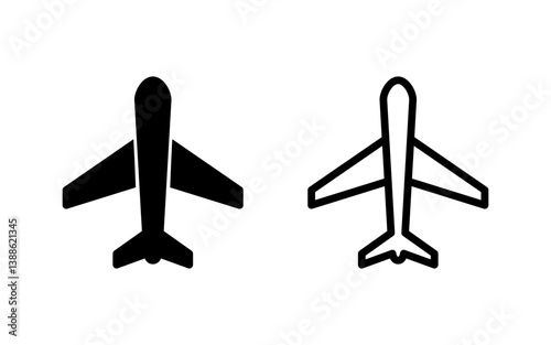 Plane icon vector illustration. Airplane sign and symbol. Flight transport symbol. Travel sign. aeroplane