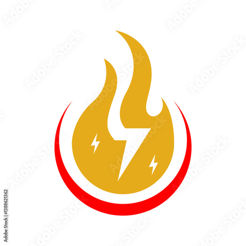 Flame logo icon design