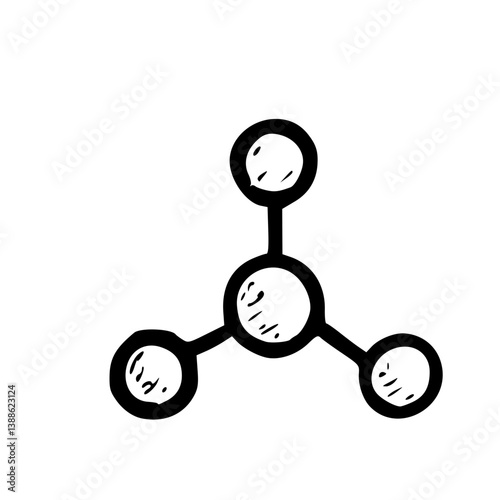 Hand-Drawn Molecule Structure