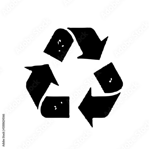 Recycle Symbol Isolated on White Background