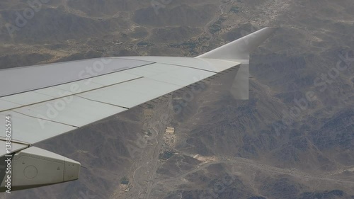 Wallpaper Mural Aerial view of nature and Dubai desert from the window of a flying airplane, United Arab Emirates
 Torontodigital.ca