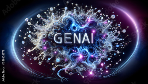 GENAI: Generative AI Abstract Futuristic Energy Cloud