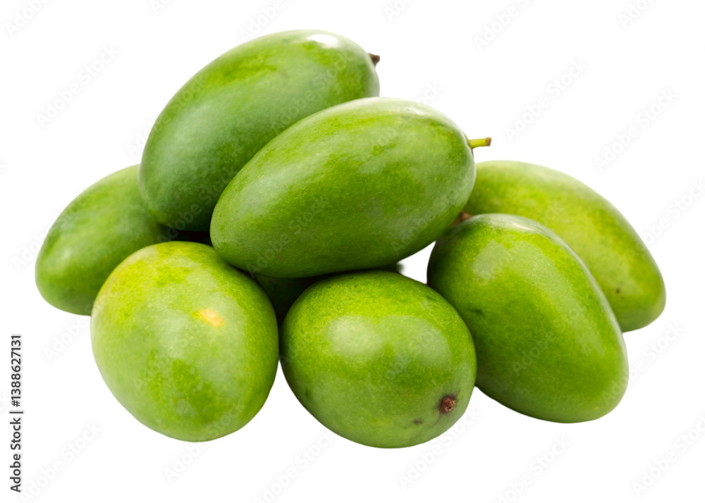Pile of fresh green mangos isolated on transparent background.Generative Ai.
Pile of fresh green mangos isolated on transparent background.Generative Ai.