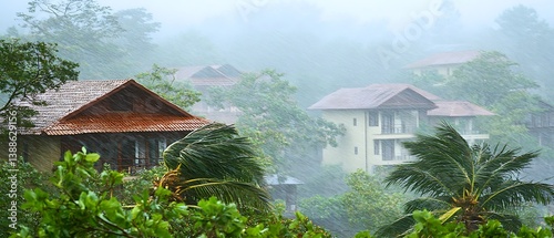 Tropical Storm Houses Raining