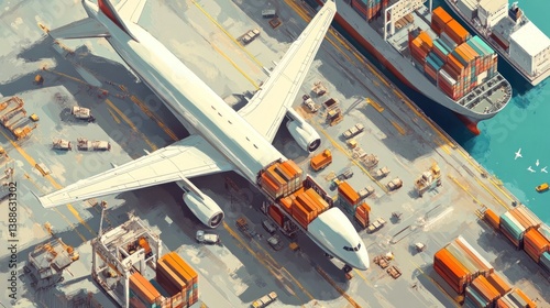 Global Logistics: Air and Sea Cargo Hub