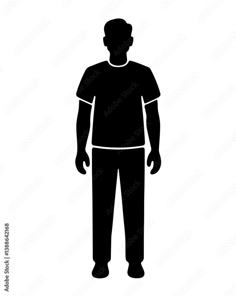 Men's Restroom Sign Icon Silhouette Symbol for Public Facilities Men's Restroom Sign Icon Silhouette Symbol for Public Facilities