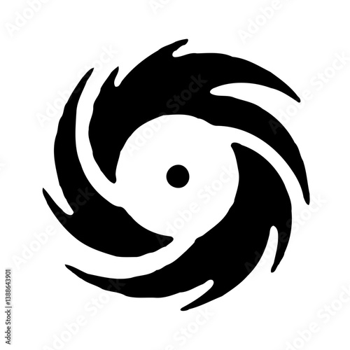 Abstract Vortex Formation in Monochromatic Form