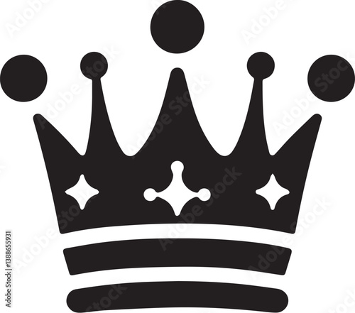 Crown symbol Vector illustration