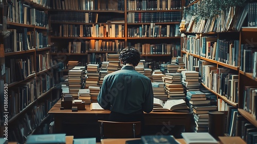 Obraz na płótnie library in the library w salonie