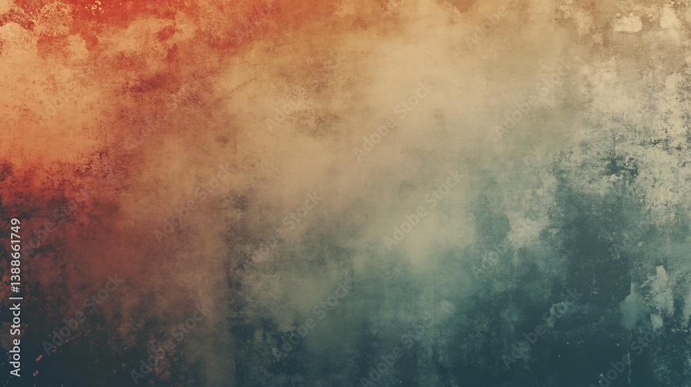 Fototapeta premium Vintage inspired abstract noise texture featuring a high grain dusty overlay with subtle sand particles and brushstroke details