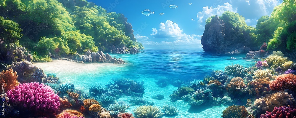 coral reef in the red sea