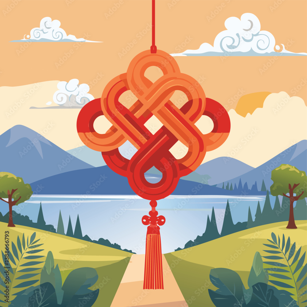 Chinese lanterns set