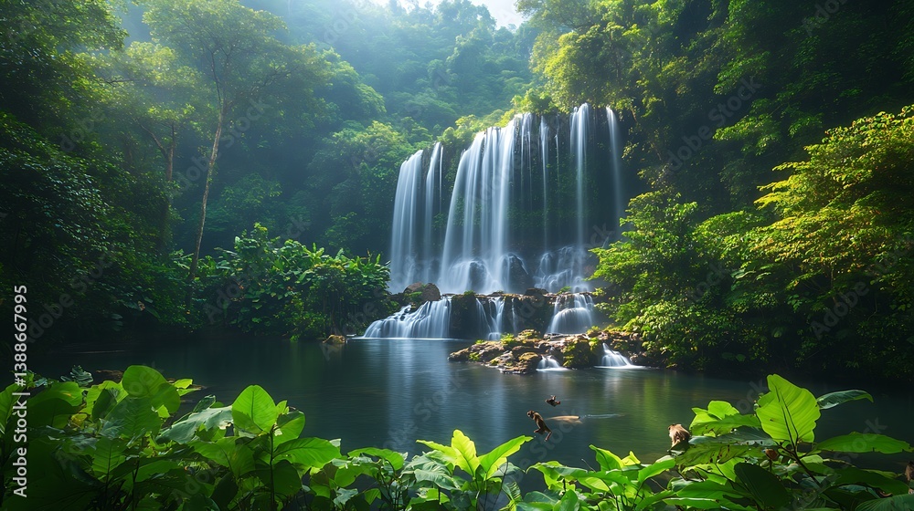 waterfall in thailand