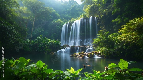 Obraz na płótnie waterfall in thailand w salonie