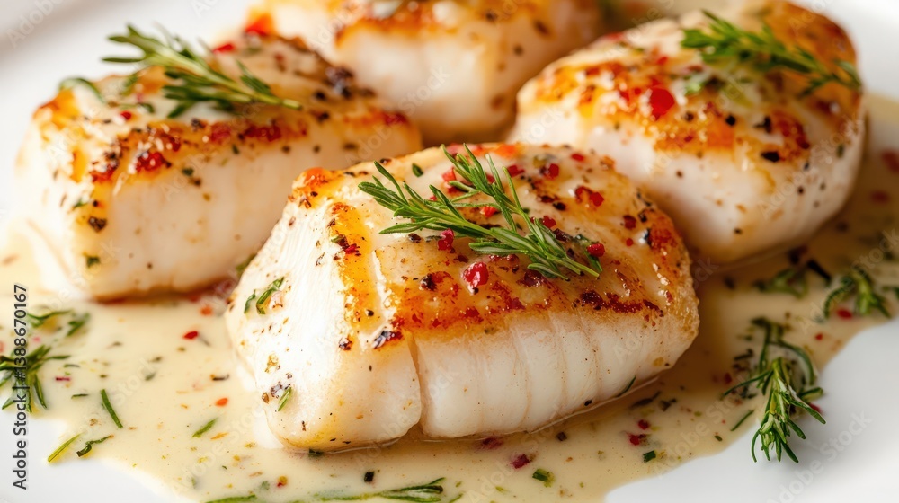 seared coastal harvest with rose cream seared coastal harvest with rose cream
