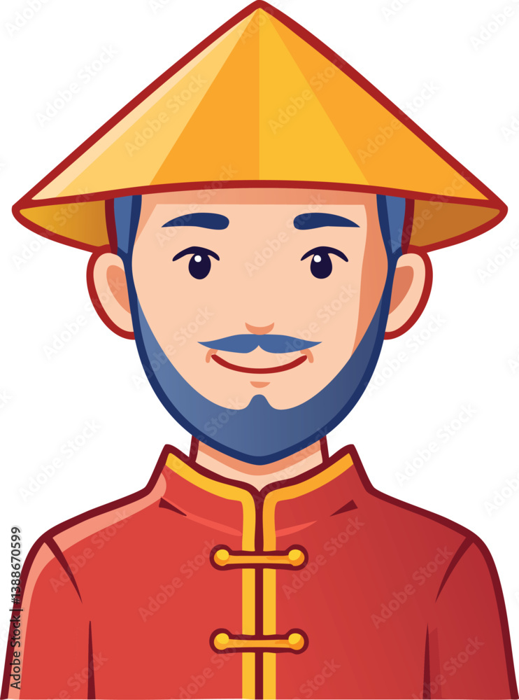 Chinese, Korean or Japan icons for Chinese New Year stock illustration ,white background