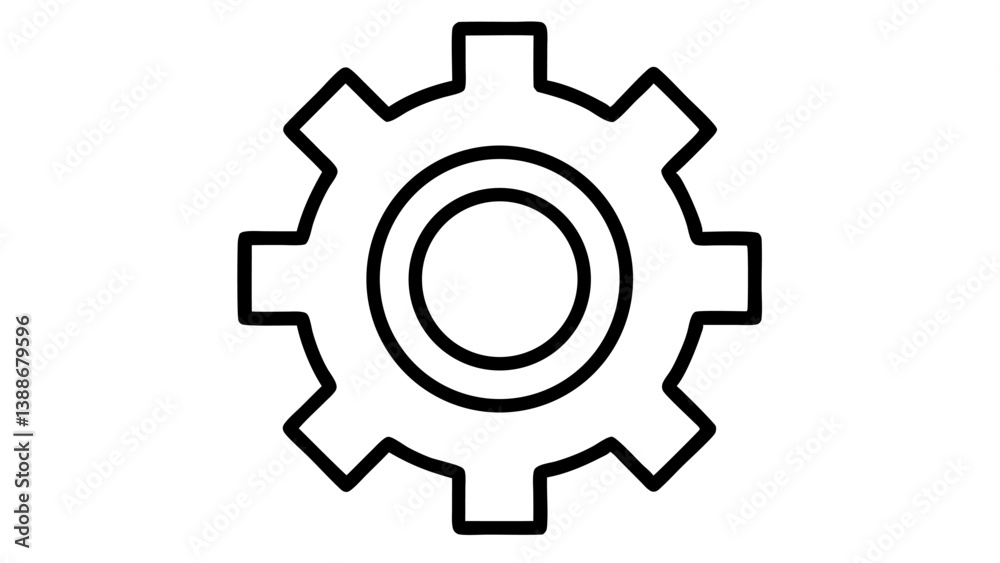 setting gear icon vector illustration setting gear icon vector illustration