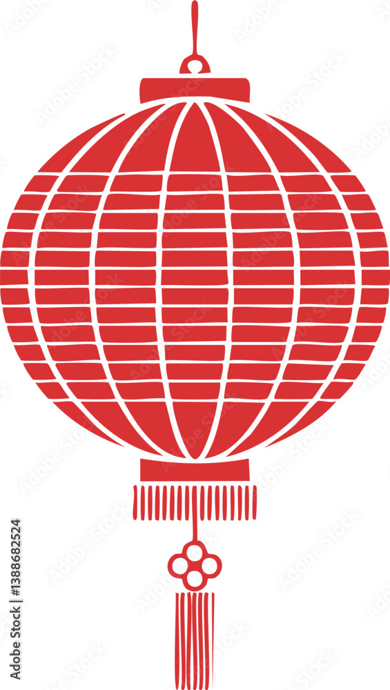 Round chinese lantern Red isolated stencil ,white background1.eps, Round chinese lantern Red isolated stencil ,white background.