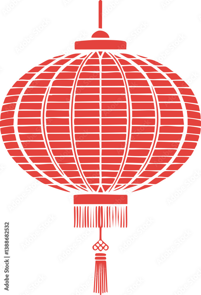 Round chinese lantern Red isolated stencil ,white background1.eps, Round chinese lantern Red isolated stencil ,white background.