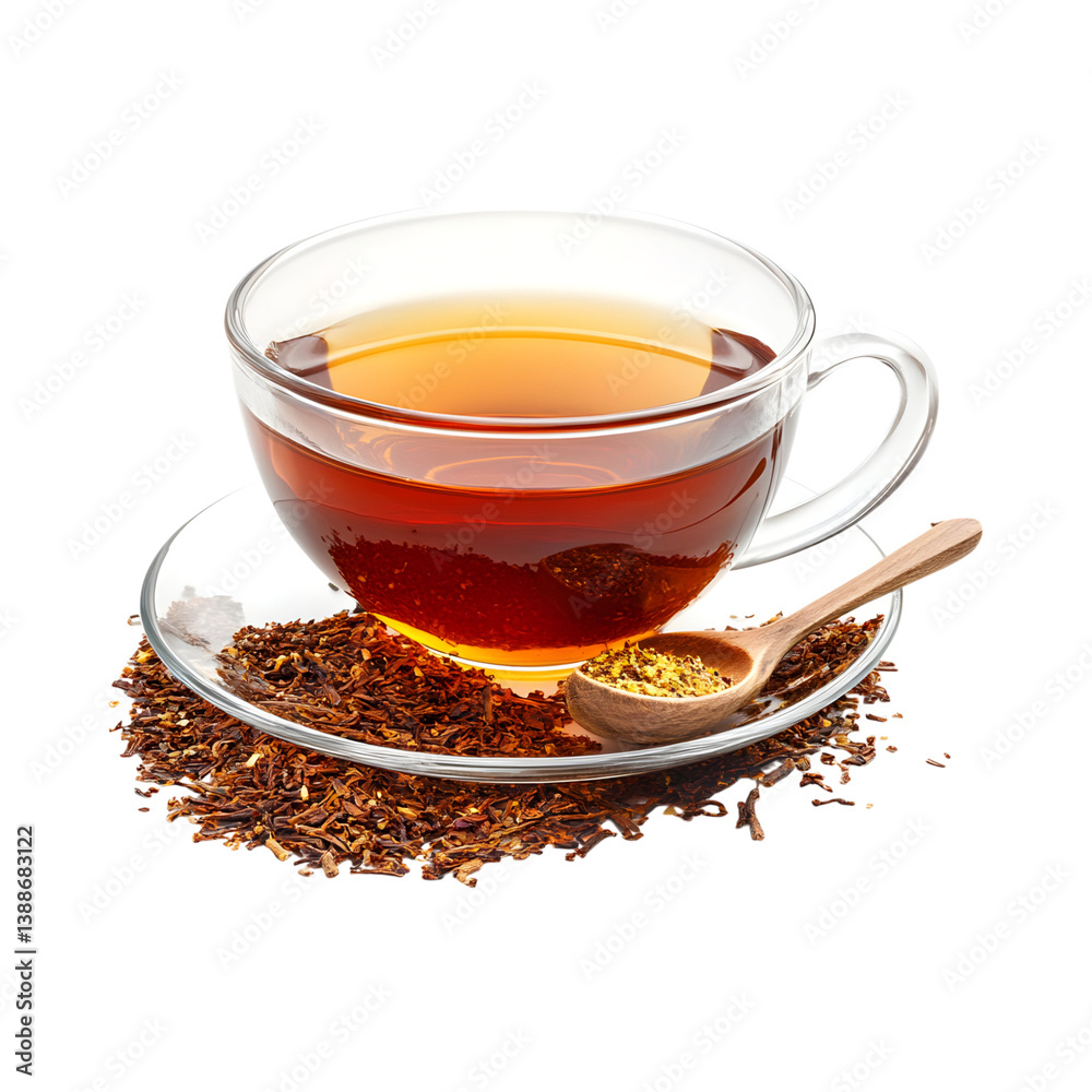 Honey Spiced Rooibos Tea Cup Isolated on Transparent Background Honey Spiced Rooibos Tea Cup Isolated on Transparent Background